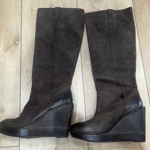 Frye Paige wedge boots
